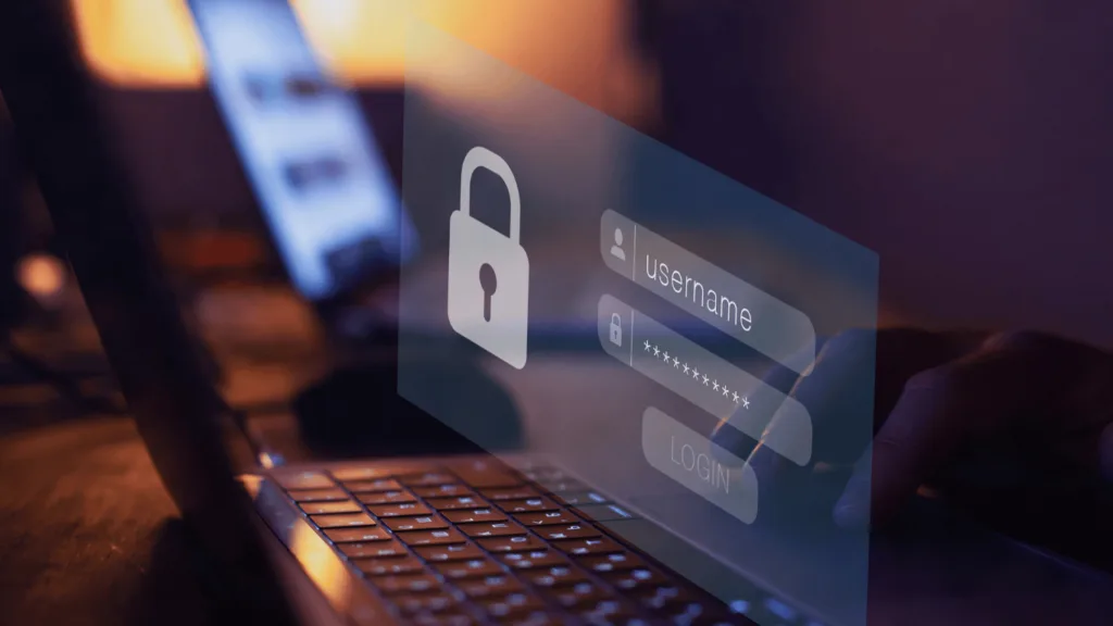 Hiring manager accessing secure documents