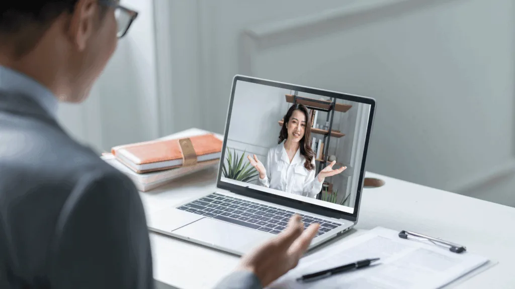 Candidates being interviewed and newly hired job seekers undergoing onboarding process