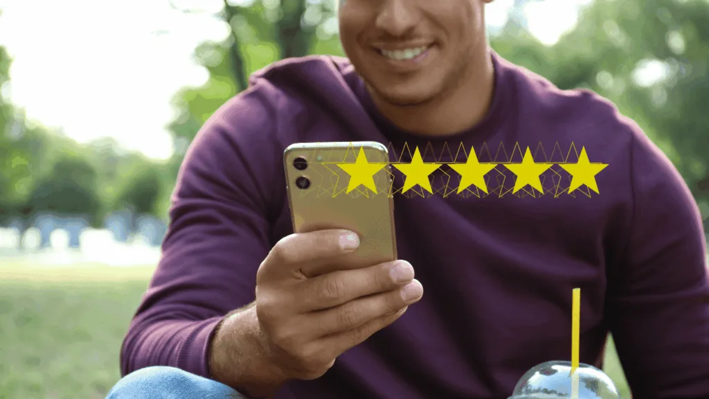 Customer satisfaction rating for live chat experience