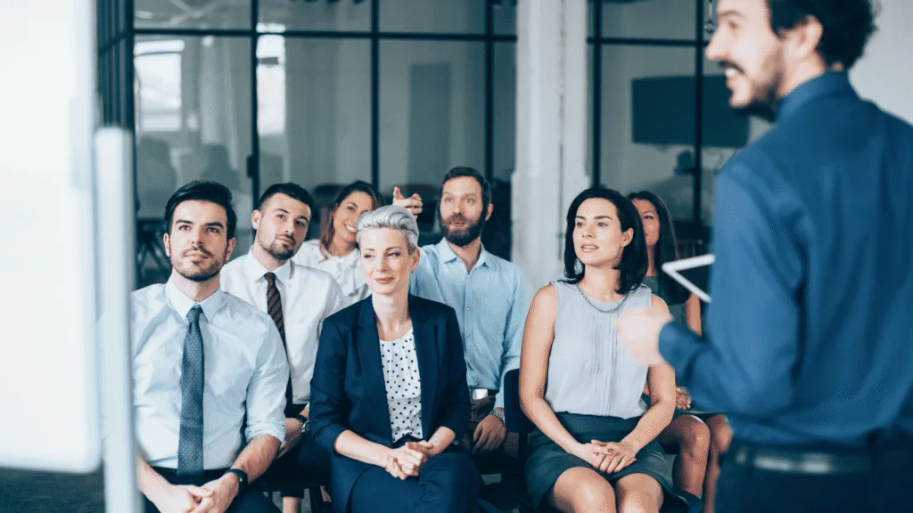 Customer support agents undergoing training to improve customer retention, customer satisfaction, and boost brand loyalty